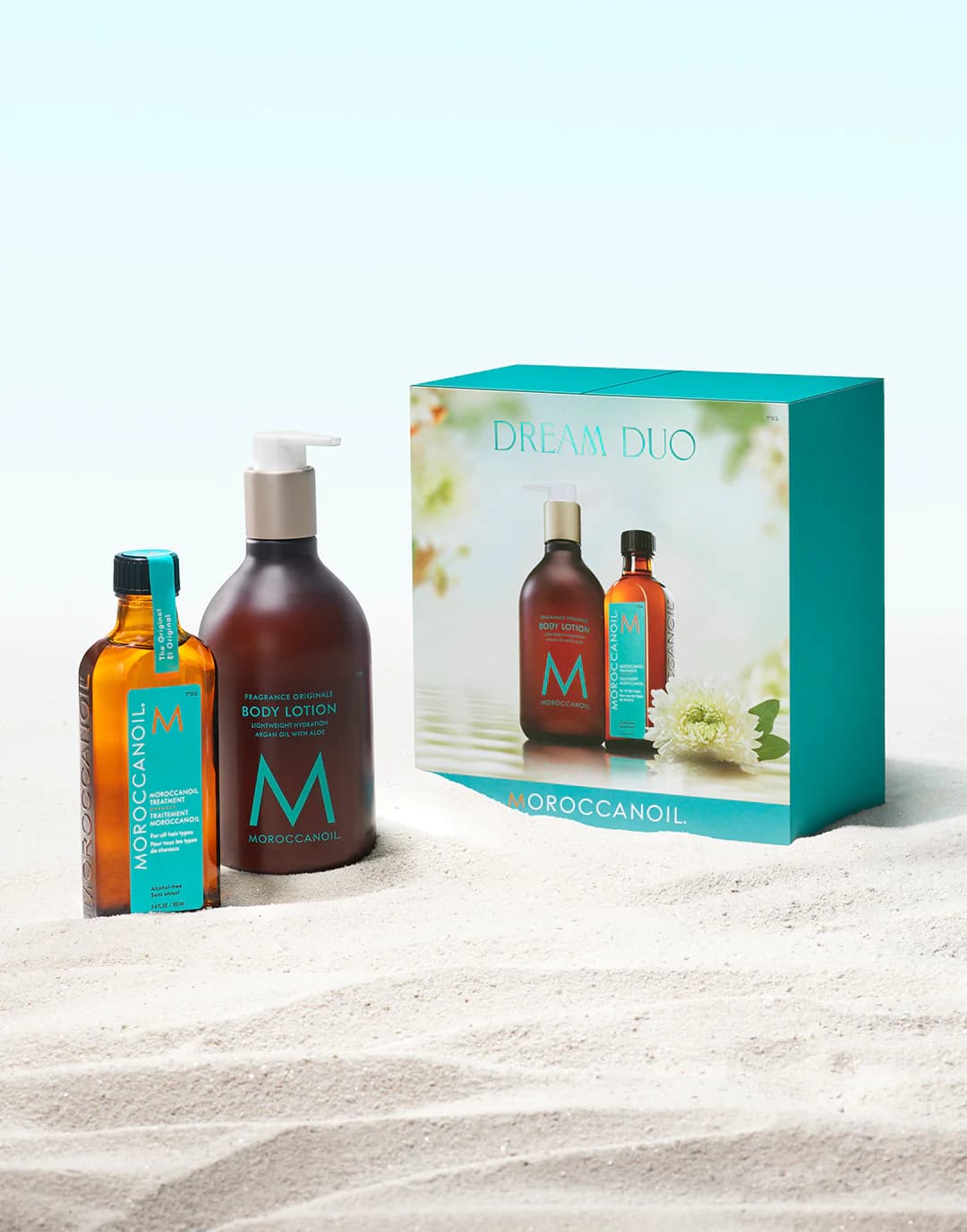 A picture showing a bundle of moroccan oil hair products.