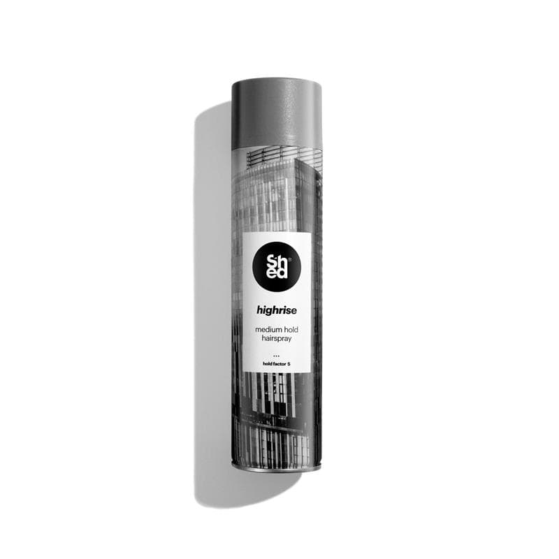 A product picture of Highrise Natural Hold Hairspray.